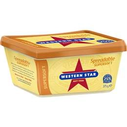 Western Star Spreadable Butter Blend Tub Supersoft 375g