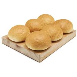 Woolworths Jumbo Soft Round Rolls  6 Pack