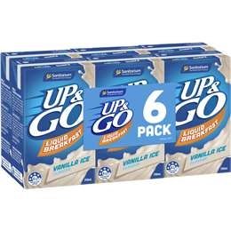 Sanitarium Up&go Liquid Breakfast Vanilla Ice 6 Pack