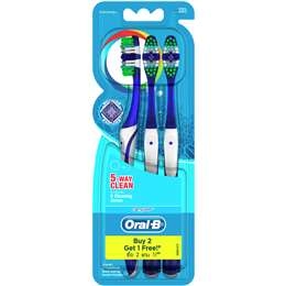 Oral-b Complete 5 Way Clean Toothbrush Soft 3 Pack