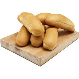 Woolworths Jumbo Crusty Long Rolls  6 Pack