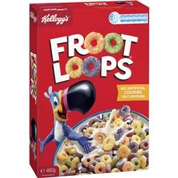 Kellogg's Froot Loops Breakfast Cereal  460g