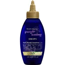 Ogx Purple Toning Drops For Blonde Coloured Hair 118ml