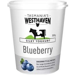 Tasmania's Westhaven Silky Blueberry Yoghurt  500g