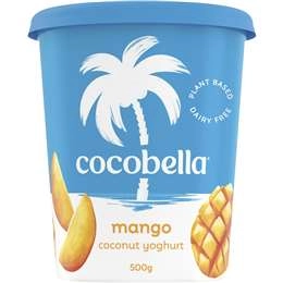 Cocobella Dairy Free Coconut Yoghurt Mango 500g