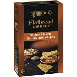 Arnott's Flatbread Dippers Sesame & Middle Eastern Inspired Spice 130g