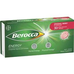 Berocca Vitamin B & C Original Berry Flavour Energy 30 Pack