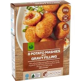 Woolworths 8 Potato Mashies With Gravy Filling 200g