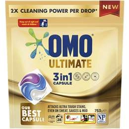 Omo Ultimate Laundry Capsules 3 In 1 28 Pack