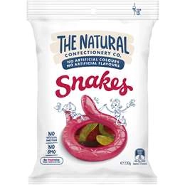 The Natural Confectionery Co. Snakes Lollies 230g