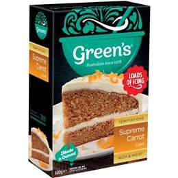 Green's Supreme Carrot Cake  600g