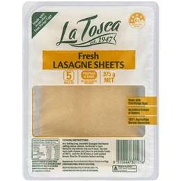 La Tosca Fresh Lasagne Sheets  375g