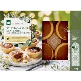 Woolworths Indulgent Mini Salted Caramel Tarts 6 Pack