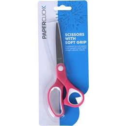 Paperclick Scissors With Soft Grip 17cm Assorted Each