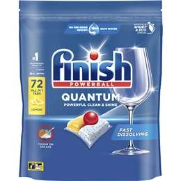 Finish Quantum Lemon Dishwashing Tablets 72 Pack