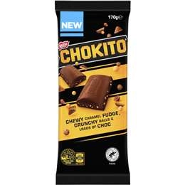 Chokito Caramel Milk Chocolate Block 170g