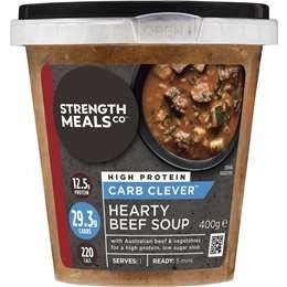 Strength Meals Co High Protein Hearty Beef Soup 400g