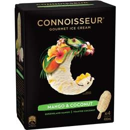 Connoisseur Mango & Coconut Ice Cream 4 Pack