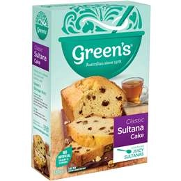 Green's Cake Mix Traditional Sultana 340g