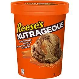 Reese's Nutrageous Peanut Butter, Peanuts, Chocolate & Caramel 1l