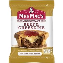 Mrs Macs Microwave Beef & Cheese Pie 175g