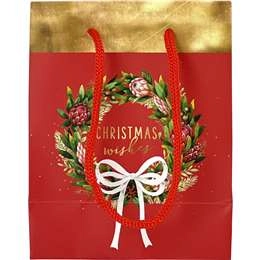 Christmas Gift Bag Wreath Small Each