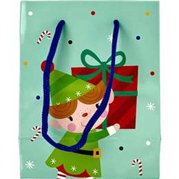 Christmas Gift Bag Elf Present Small Each