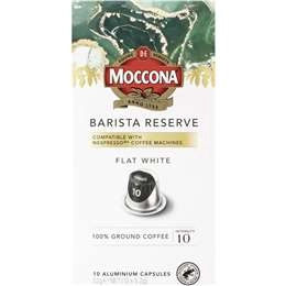 Moccona Barista Reserve Capsules Dark Roast Lungo 10 Pack