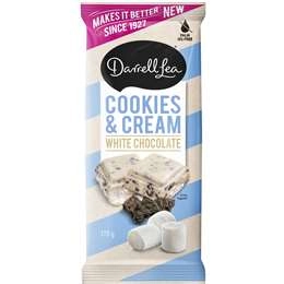 Darrell Lea Cookies & Cream White Chocolate Block 170g