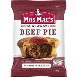 Mrs Macs Microwave Beef Pie Frozen 175g