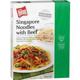 On The Menu Singapore Noodles With Beef  260g