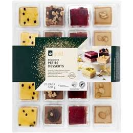 Woolworths Gold Exquisite Petite Desserts  20 Pack