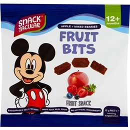 Snacktacular Bits & Bobs Fruit Snack Apple & Mixed Berry 12+ Months 12g