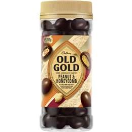 Cadbury Old Gold Dark Chocolate Coated Peanut & Honeycomb 280g