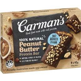 Carman's Protein Bars Peanut Butter 4 Pack