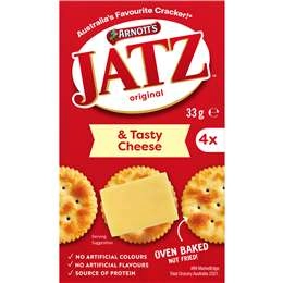 Arnott's Jatz Cracker Biscuits & Tasty Cheese 33g