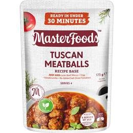 Masterfoods Tuscan Meatballs Recipe Base 175g