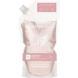 Freshwater Farm Rosewater + Pink Clay Hand Wash Refill Pouch 1l