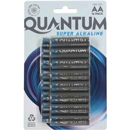 Quantum Super Alkaline Aa Batteries 16 Pack