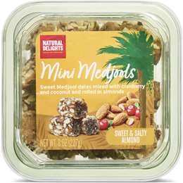 Natural Delights Mini Medjools Sweet & Salty Almond 227g