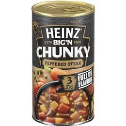 Heinz Big N Chunky Peppered Steak Soup Tinned Ready Meals 535g