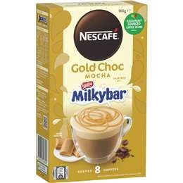 Nescafe Gold Choc Mocha Inspired By Milkybar Coffee Sachets 8 Pack