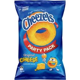 Cheezels Original Cheese Party Pack  190g