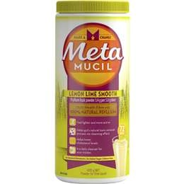 Metamucil Daily Fibre Supplement Lemon Lime Smooth 72 Doses 425g