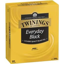 Twinings Every Day Black Tea Bags  100 Pack