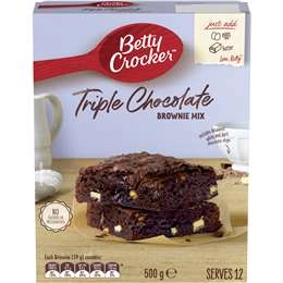 Betty Crocker Triple Chocolate Brownie Mix Brownie Mix 500g