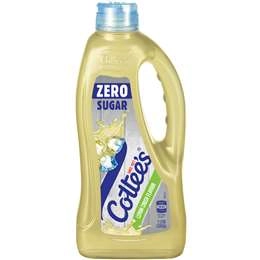 Cottee's Zero Sugar Cordial Lemon Cordial Lemon Crush Bottle 1l