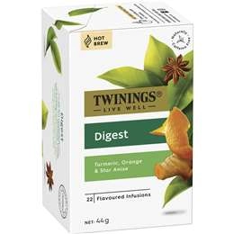 Twinings Live Well Digest Tea Bags  22 Pack