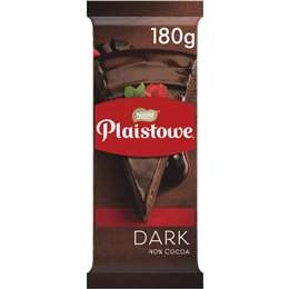 Nestle Plaistowe Dark Chocolate Baking Block 180g