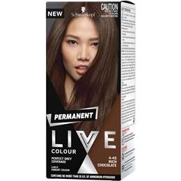 Schwarzkopf Live Colour 4.45 Rich Chocolate Permanent Each